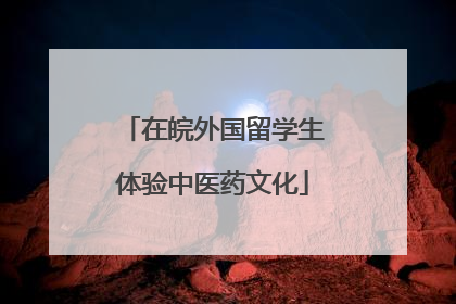 在皖外国留学生体验中医药文化