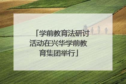 学前教育法研讨活动在兴华学前教育集团举行