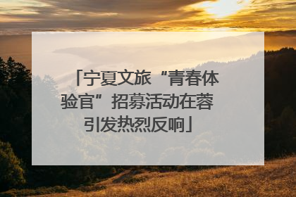 宁夏文旅“青春体验官”招募活动在蓉引发热烈反响