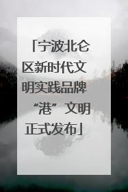 宁波北仑区新时代文明实践品牌“港”文明正式发布