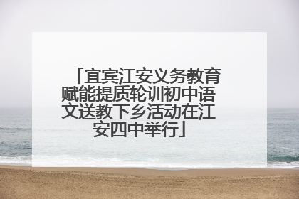 宜宾江安义务教育赋能提质轮训初中语文送教下乡活动在江安四中举行