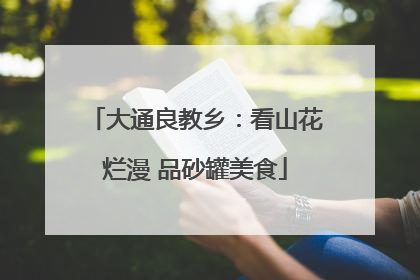 大通良教乡：看山花烂漫 品砂罐美食