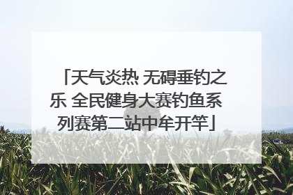 天气炎热 无碍垂钓之乐 全民健身大赛钓鱼系列赛第二站中牟开竿