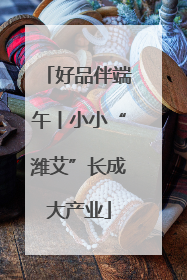 好品伴端午丨小小“潍艾”长成大产业