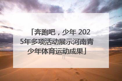 奔跑吧，少年 2025年多项活动展示河南青少年体育运动成果