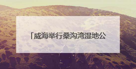 威海举行桑沟湾湿地公园巡河志愿服务活动