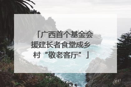 广西首个基金会援建长者食堂成乡村“敬老客厅”