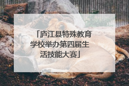 庐江县特殊教育学校举办第四届生活技能大赛
