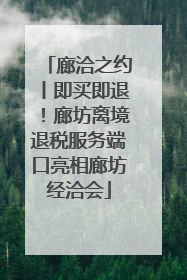 廊洽之约丨即买即退！廊坊离境退税服务端口亮相廊坊经洽会