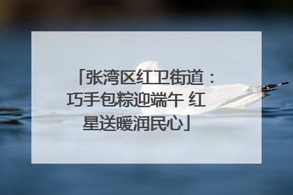 张湾区红卫街道：巧手包粽迎端午 红星送暖润民心