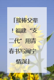 接棒父辈！福建“支二代”用青春书写闽宁情深