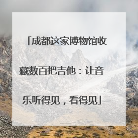 成都这家博物馆收藏数百把吉他：让音乐听得见，看得见