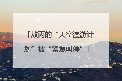 敖丙的“天空漫游计划”被“紧急叫停”