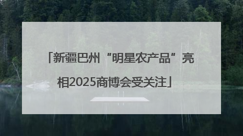 新疆巴州“明星农产品”亮相2025商博会受关注