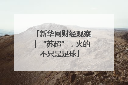 新华网财经观察｜“苏超”，火的不只是足球