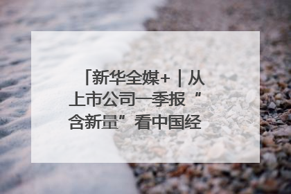 新华全媒+｜从上市公司一季报“含新量”看中国经济发展向“新”