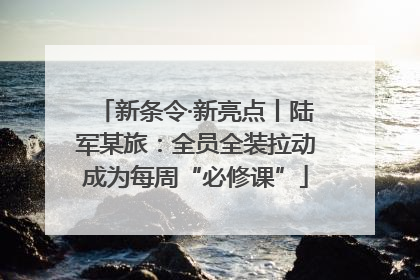 新条令·新亮点丨陆军某旅：全员全装拉动成为每周“必修课”
