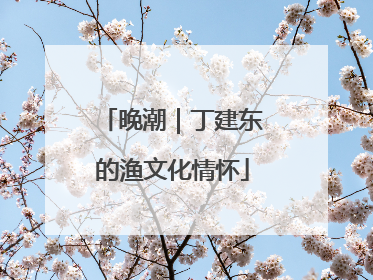 晚潮｜丁建东的渔文化情怀
