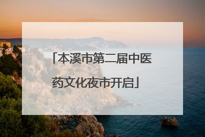 本溪市第二届中医药文化夜市开启
