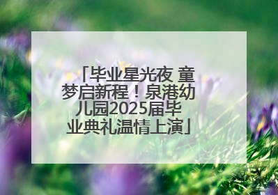 毕业星光夜 童梦启新程！泉港幼儿园2025届毕业典礼温情上演