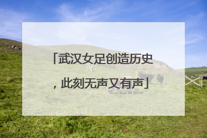 武汉女足创造历史，此刻无声又有声