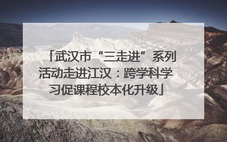 武汉市“三走进”系列活动走进江汉：跨学科学习促课程校本化升级