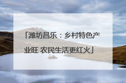 潍坊昌乐：乡村特色产业旺 农民生活更红火