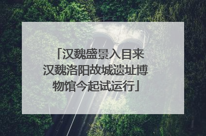 汉魏盛景入目来 汉魏洛阳故城遗址博物馆今起试运行