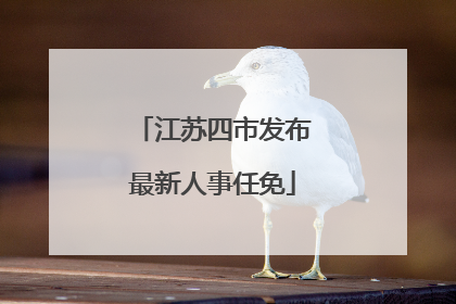 江苏四市发布最新人事任免