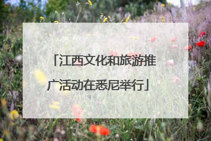 江西文化和旅游推广活动在悉尼举行