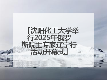 沈阳化工大学举行2025年俄罗斯院士专家辽宁行活动开幕式