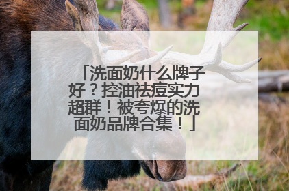 洗面奶什么牌子好？控油祛痘实力超群！被夸爆的洗面奶品牌合集！