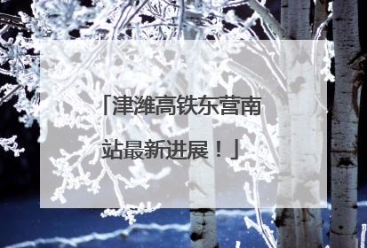 津潍高铁东营南站最新进展！