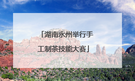湖南永州举行手工制茶技能大赛
