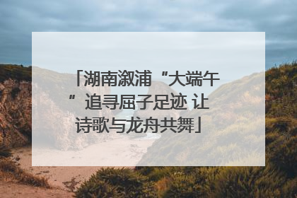 湖南溆浦“大端午”追寻屈子足迹 让诗歌与龙舟共舞