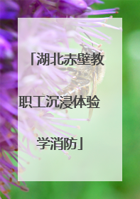 湖北赤壁教职工沉浸体验学消防