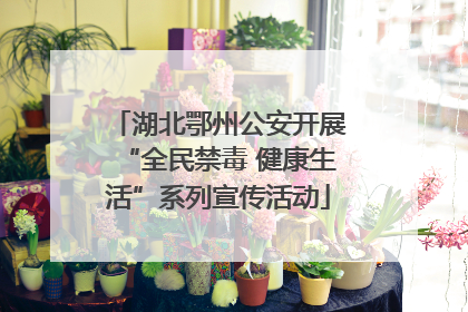 湖北鄂州公安开展“全民禁毒 健康生活”系列宣传活动