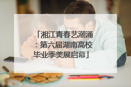 湘江青春艺潮涌：第六届湖南高校毕业季美展启幕