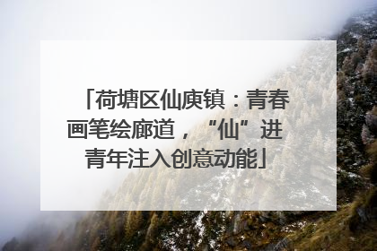 荷塘区仙庾镇：青春画笔绘廊道，“仙”进青年注入创意动能