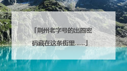 荆州老字号的出圈密码藏在这条街里……