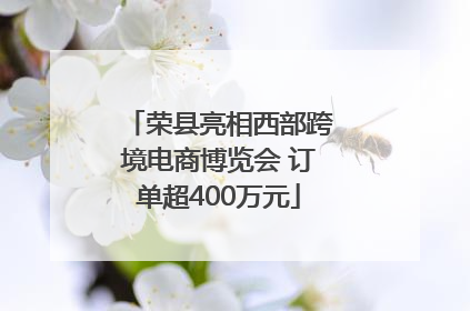 荣县亮相西部跨境电商博览会 订单超400万元