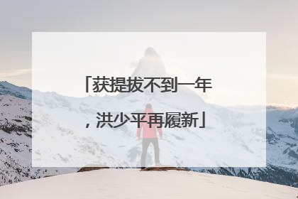获提拔不到一年，洪少平再履新