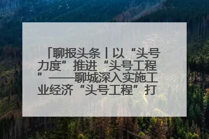 聊报头条丨以“头号力度”推进“头号工程”——聊城深入实施工业经济“头号工程”打造经济发展强引擎