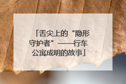 舌尖上的“隐形守护者”——行车公寓成明的故事