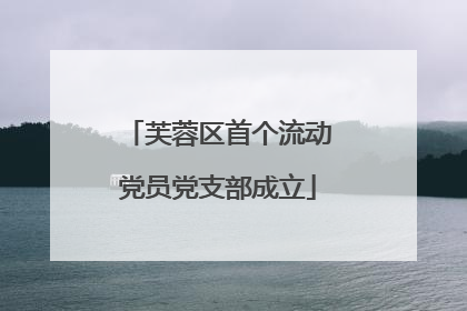 芙蓉区首个流动党员党支部成立