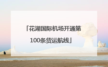 花湖国际机场开通第100条货运航线