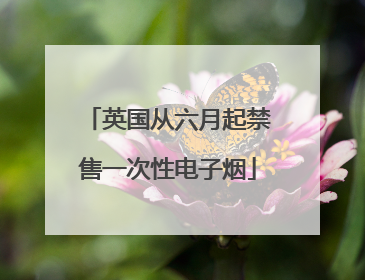 英国从六月起禁售一次性电子烟