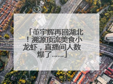 董宇辉再回湖北！溯源顶流美食小龙虾，直播间人数爆了……