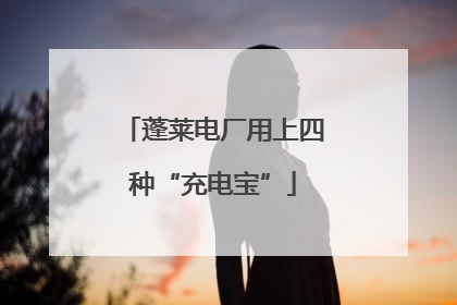 蓬莱电厂用上四种“充电宝”