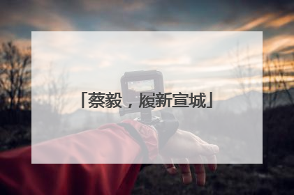 蔡毅，履新宣城